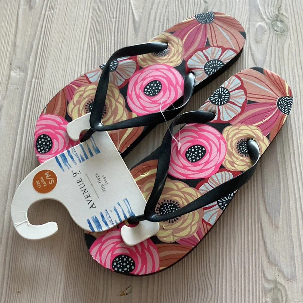 Floral Flip Flops - Picture 4 of 4